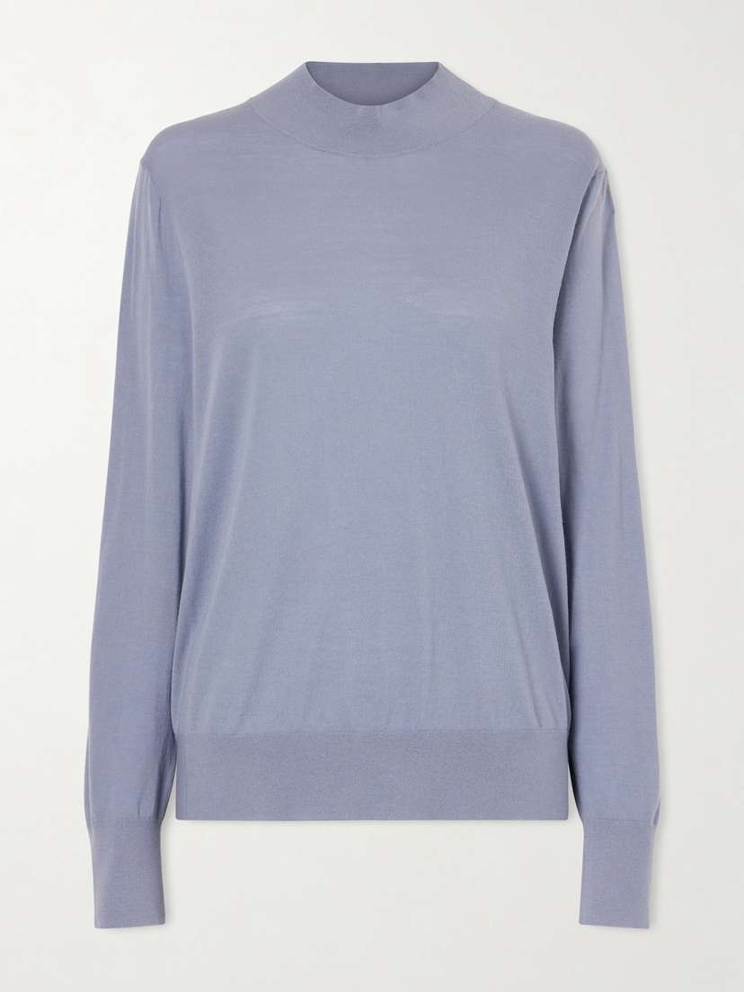 The Row Nari Wool Mock-neck Sweater