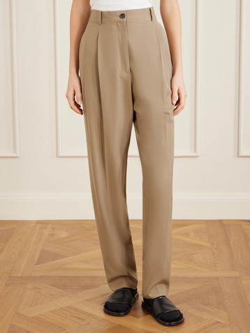 The Row Gianni pleated wool pants