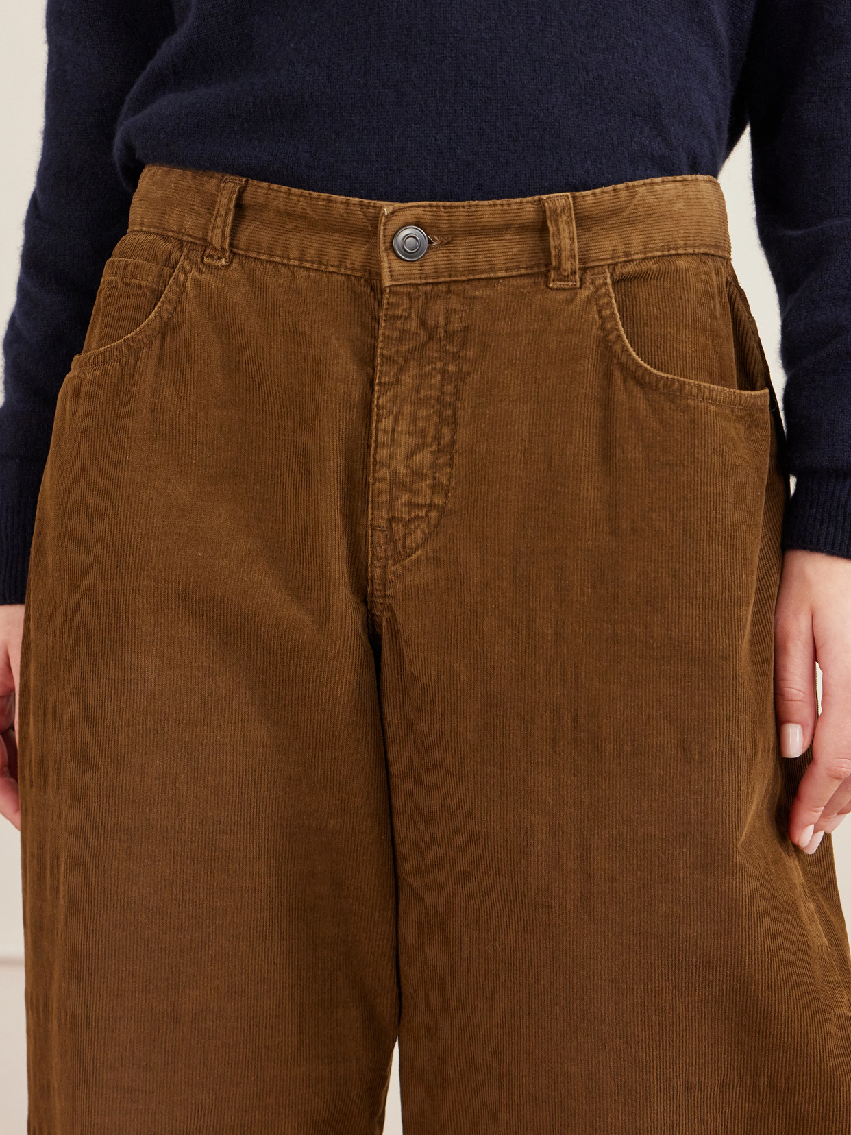 Eglitta Cotton-Blend Corduroy Pants