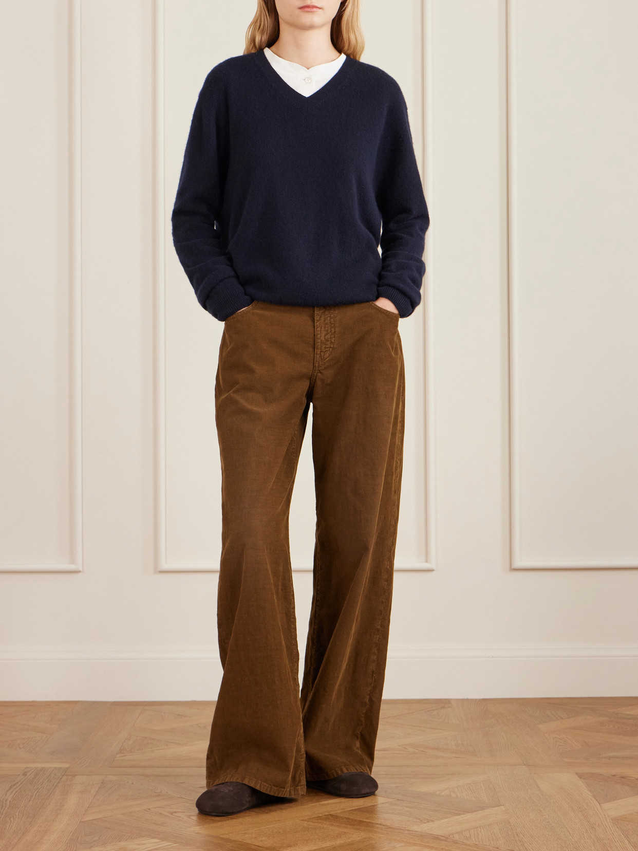 Eglitta Cotton-Blend Corduroy Pants