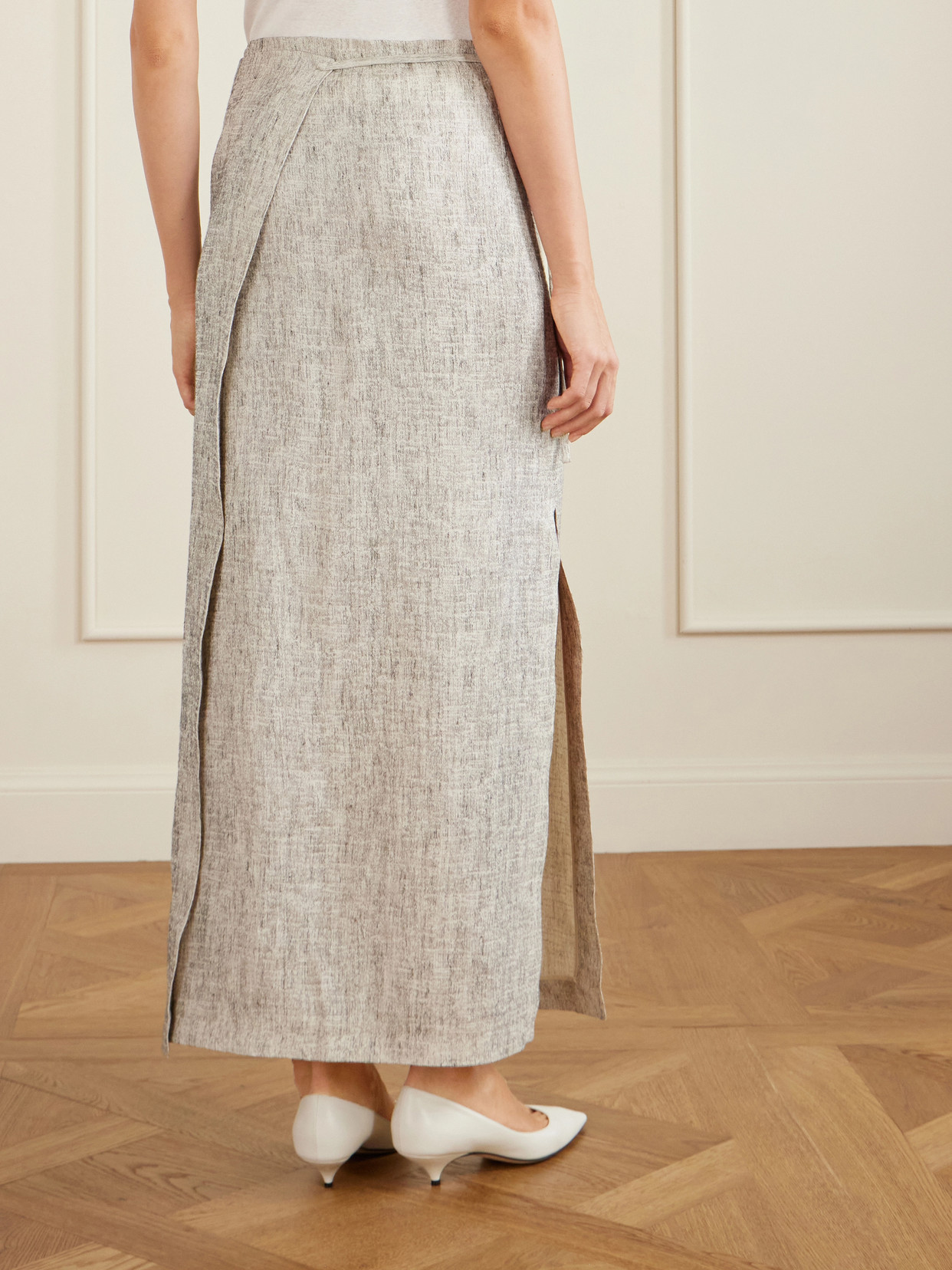Blum Linen And Silk-Blend Gauze Midi