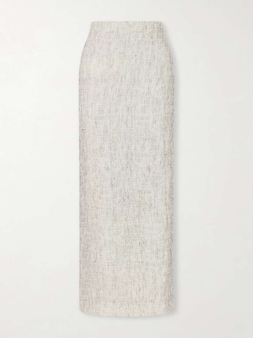 The Row Blum Linen And Silk-blend Gauze Midi Skirt