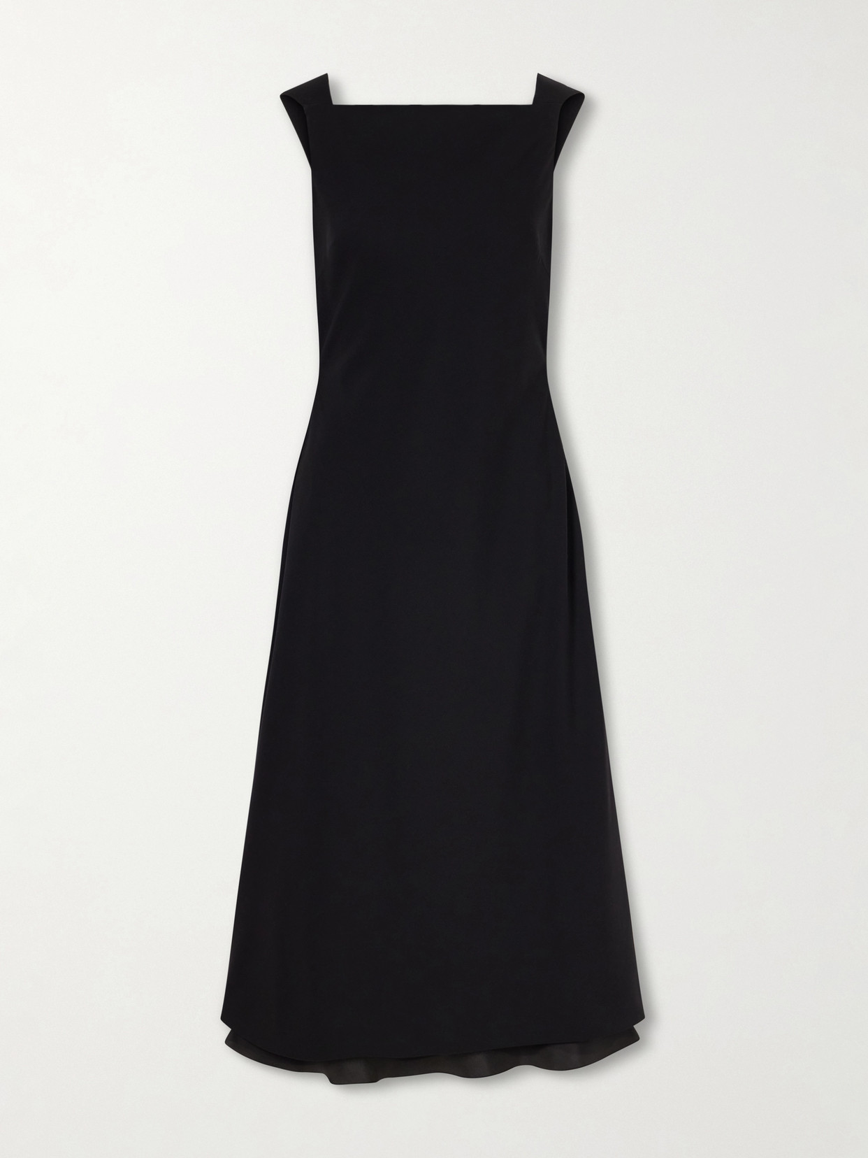 The Row - Henna Wool Midi Dress - Black