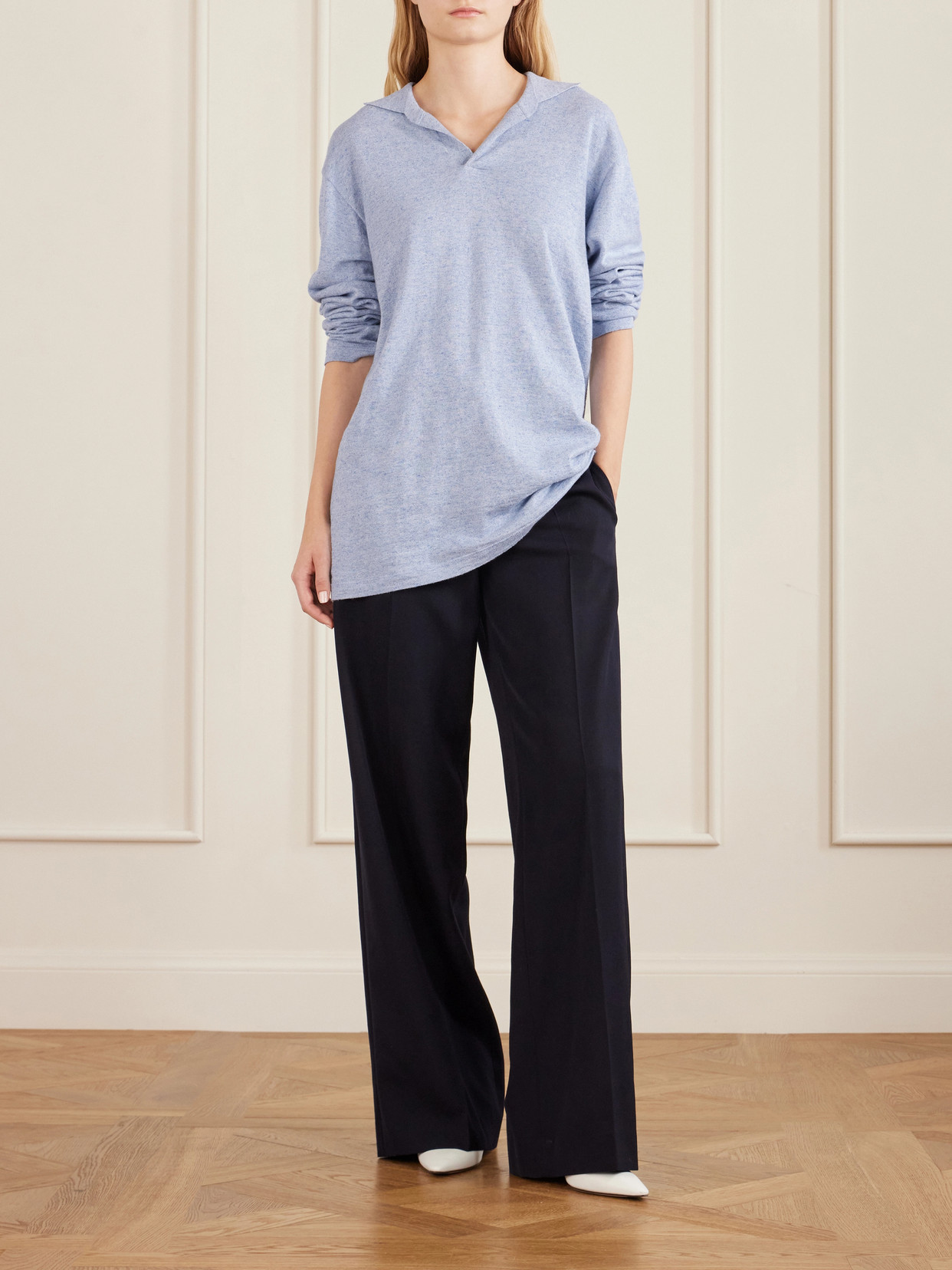 Niosa Cotton And Linen-Blend Polo