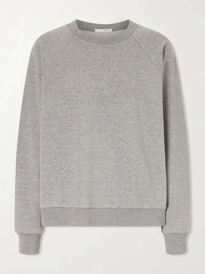 The Row Eulalia Cotton And Cashmere-blend Sweatshirt