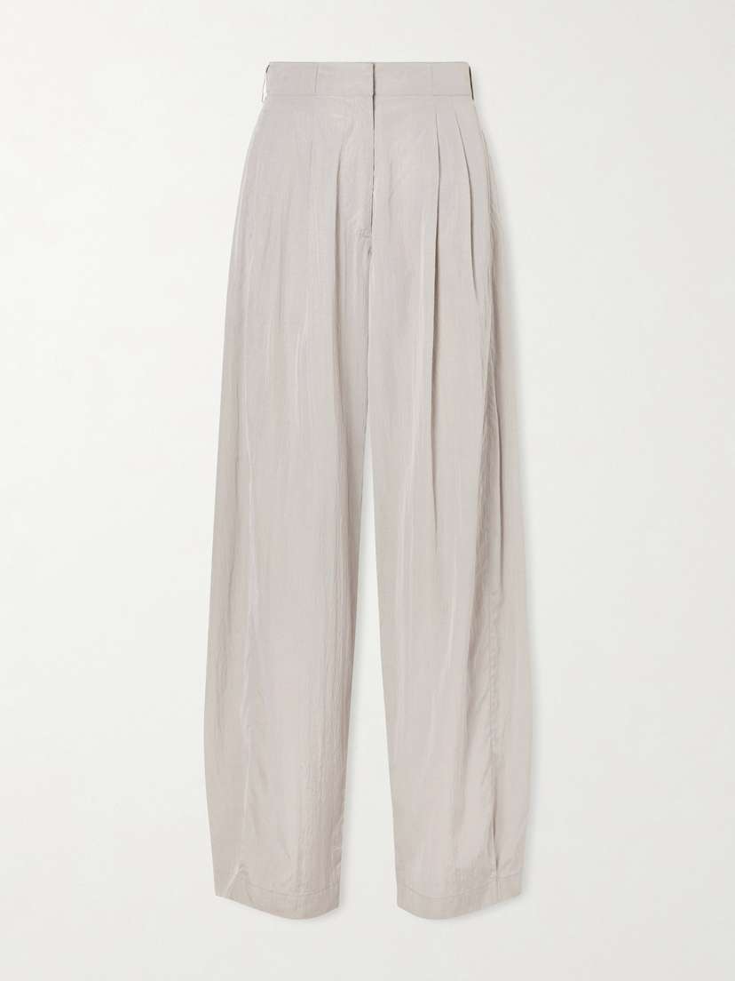 The Row Iven Silk-blend Wide-leg Pants