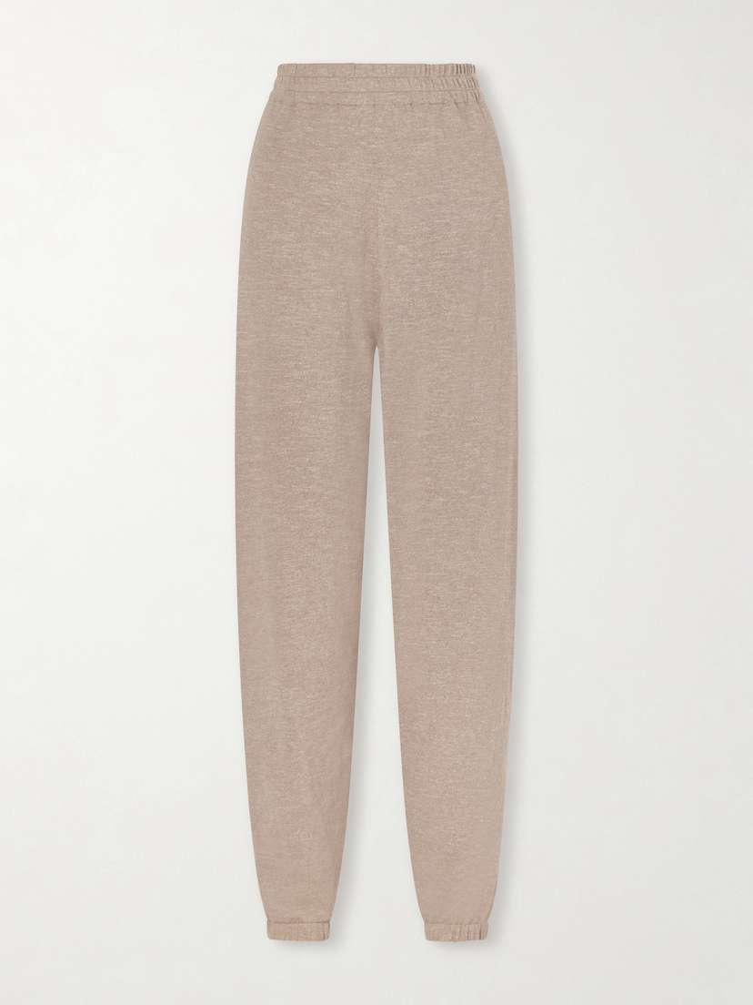 The Row Nadir Tapered Cotton And Linen-blend Pants