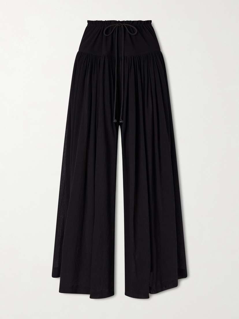 The Row Berenice Pleated Cotton Wide-leg Pants
