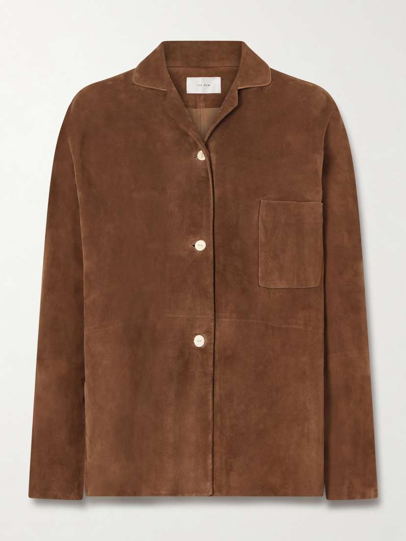 The Row Janine Suede Shirt