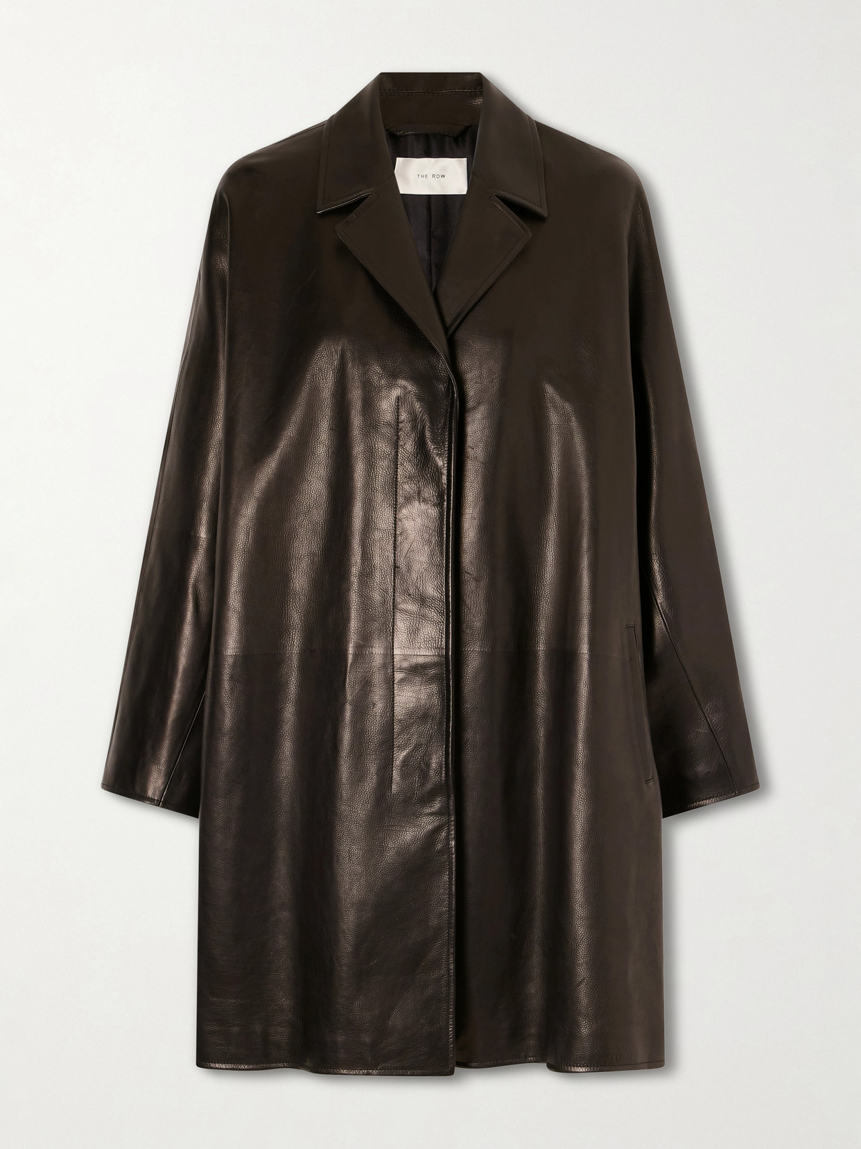The Row - Felixa Leather Coat - Black