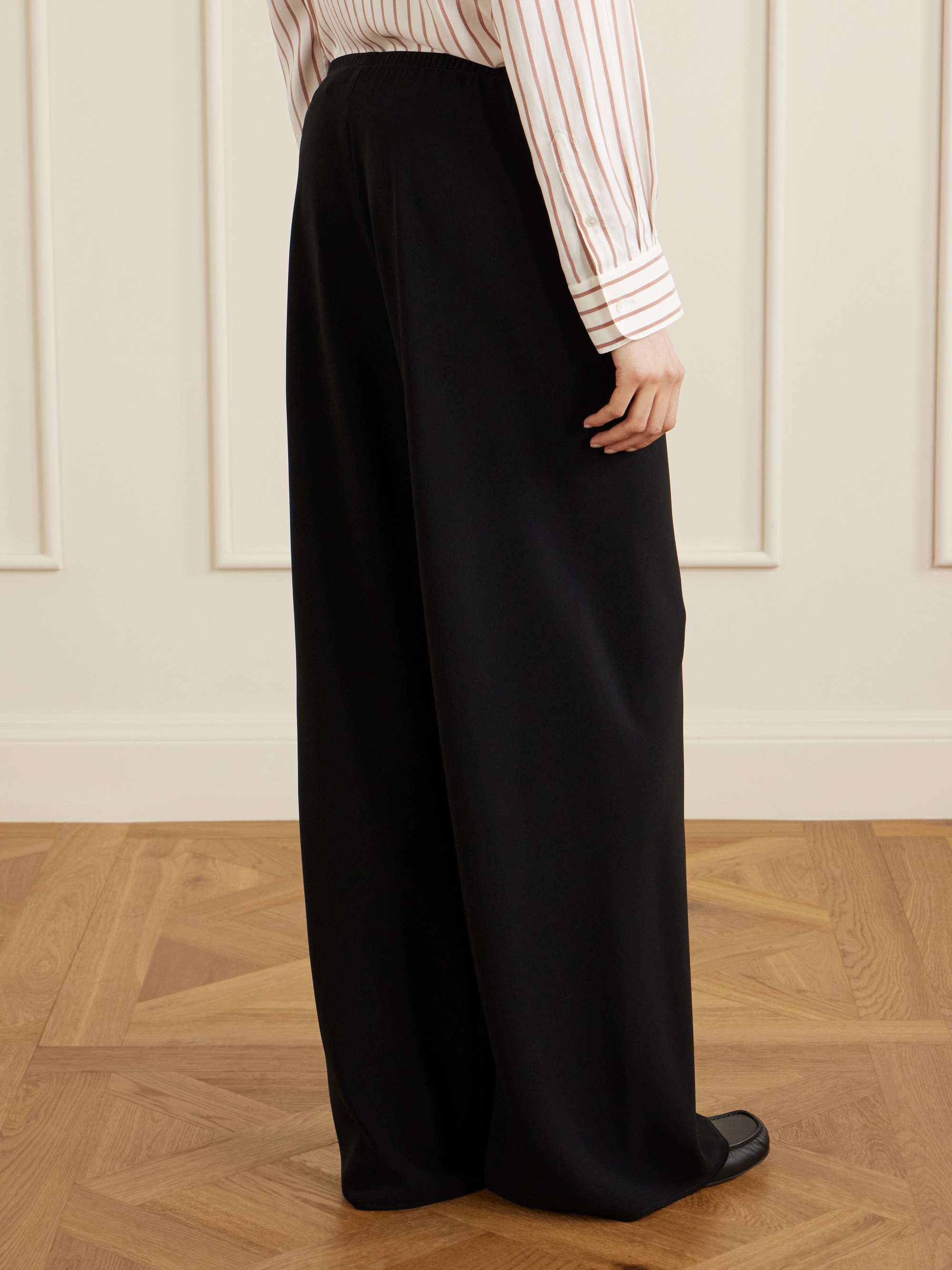 THE ROW Essentials Gala crepe wide-leg pants | NET-A-PORTER