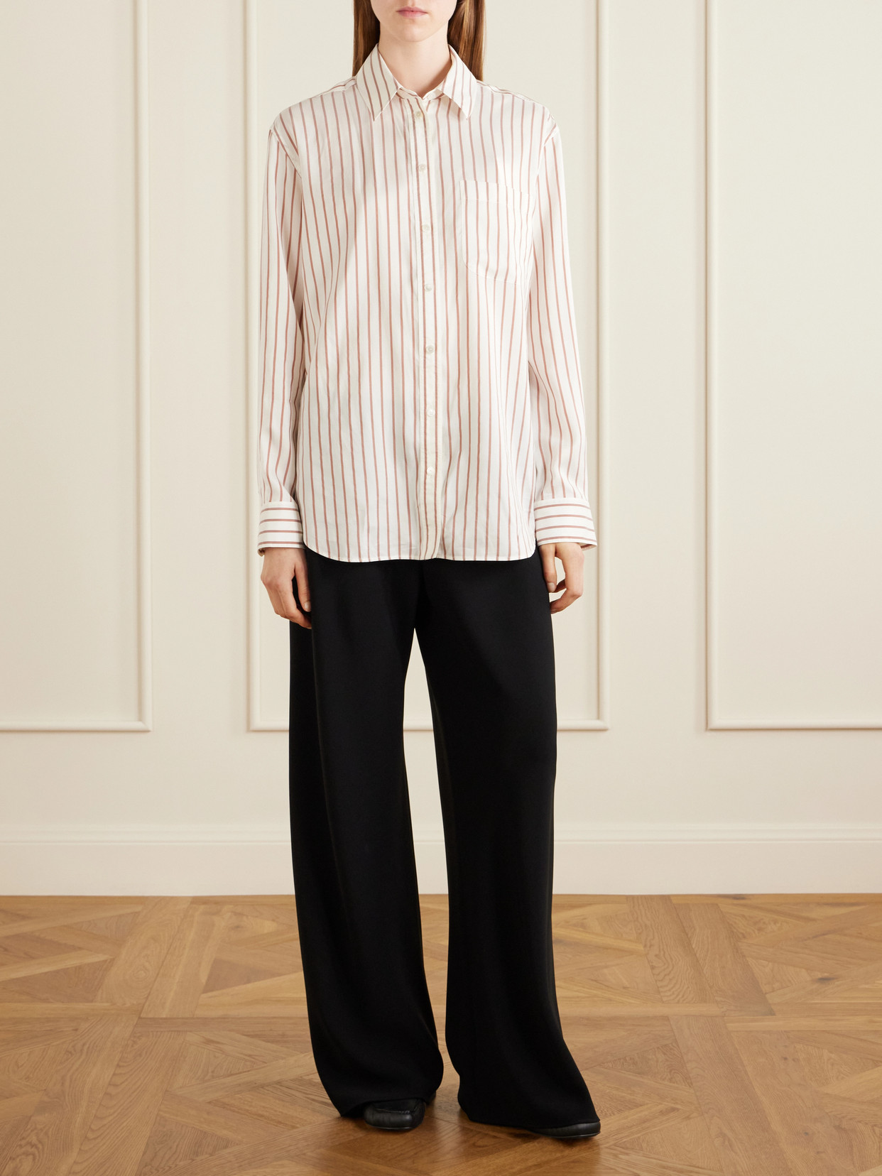 Gala Crepe Wide-Leg Pants