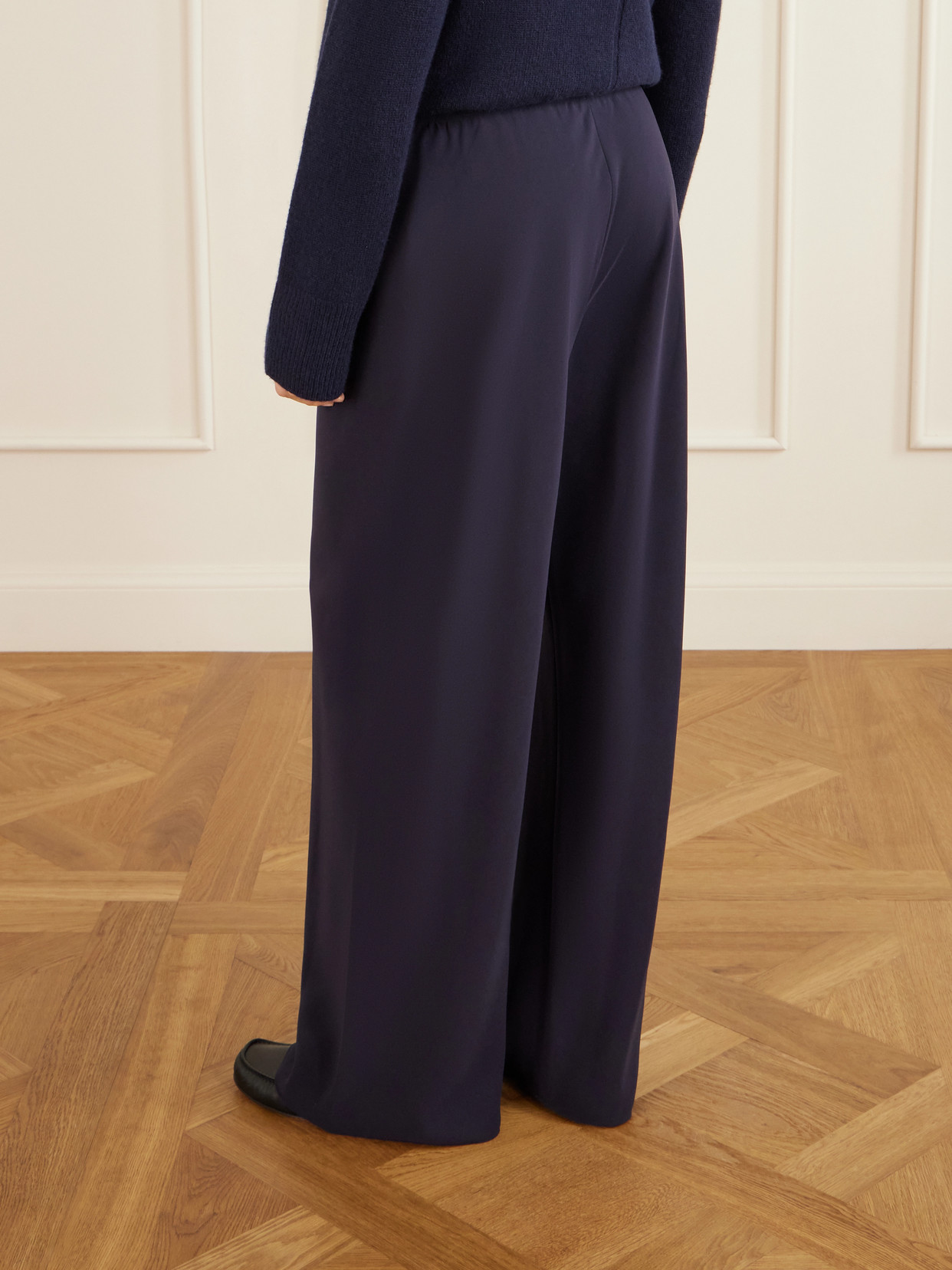 Gala Crepe Wide-Leg Pants