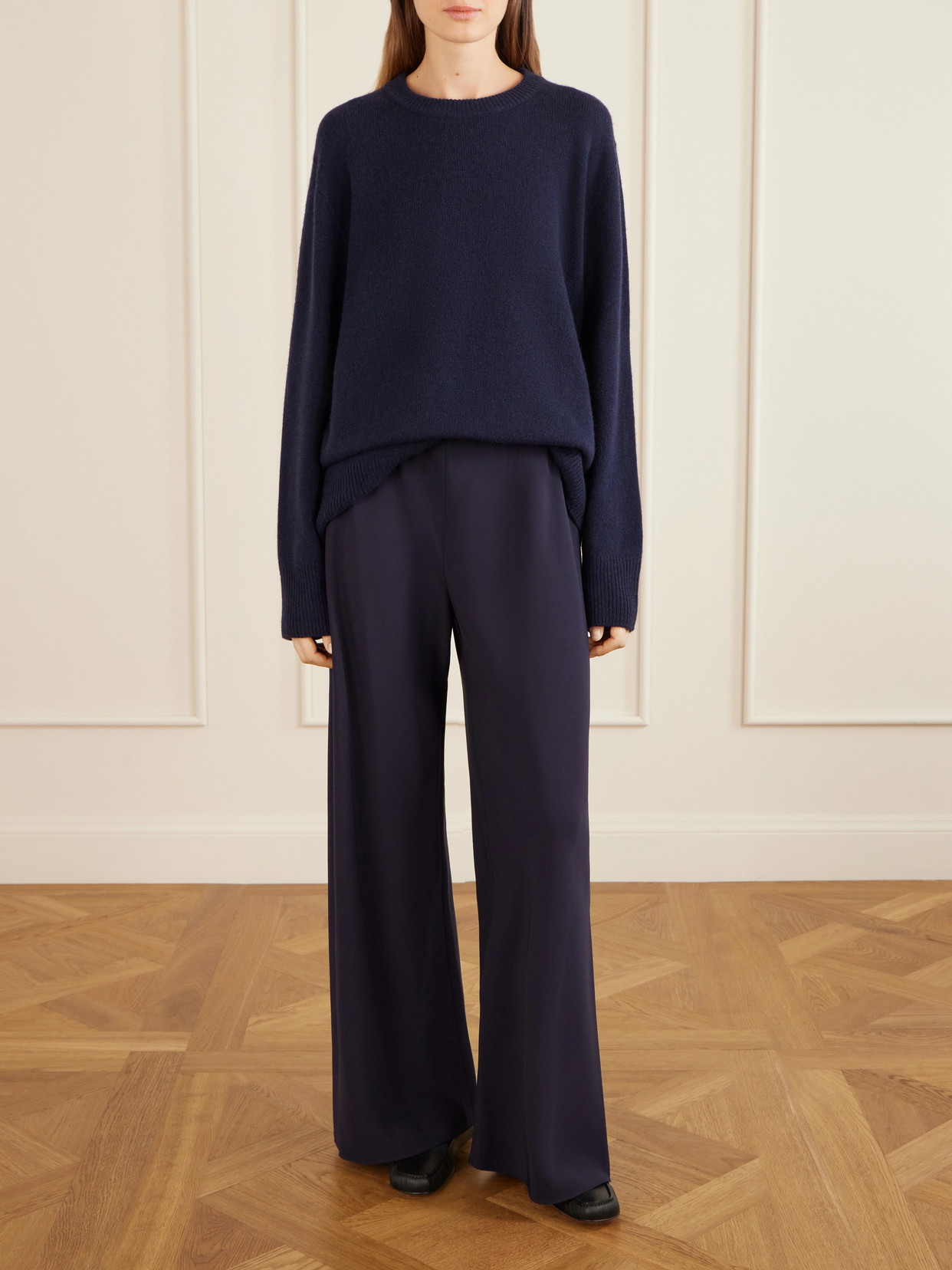Gala Crepe Wide-Leg Pants