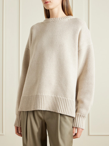 The Row Essentials Ophelia oversized wool and cashmere-blend sweater