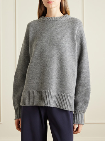The Row Essentials Ophelia oversized wool and cashmere-blend sweater