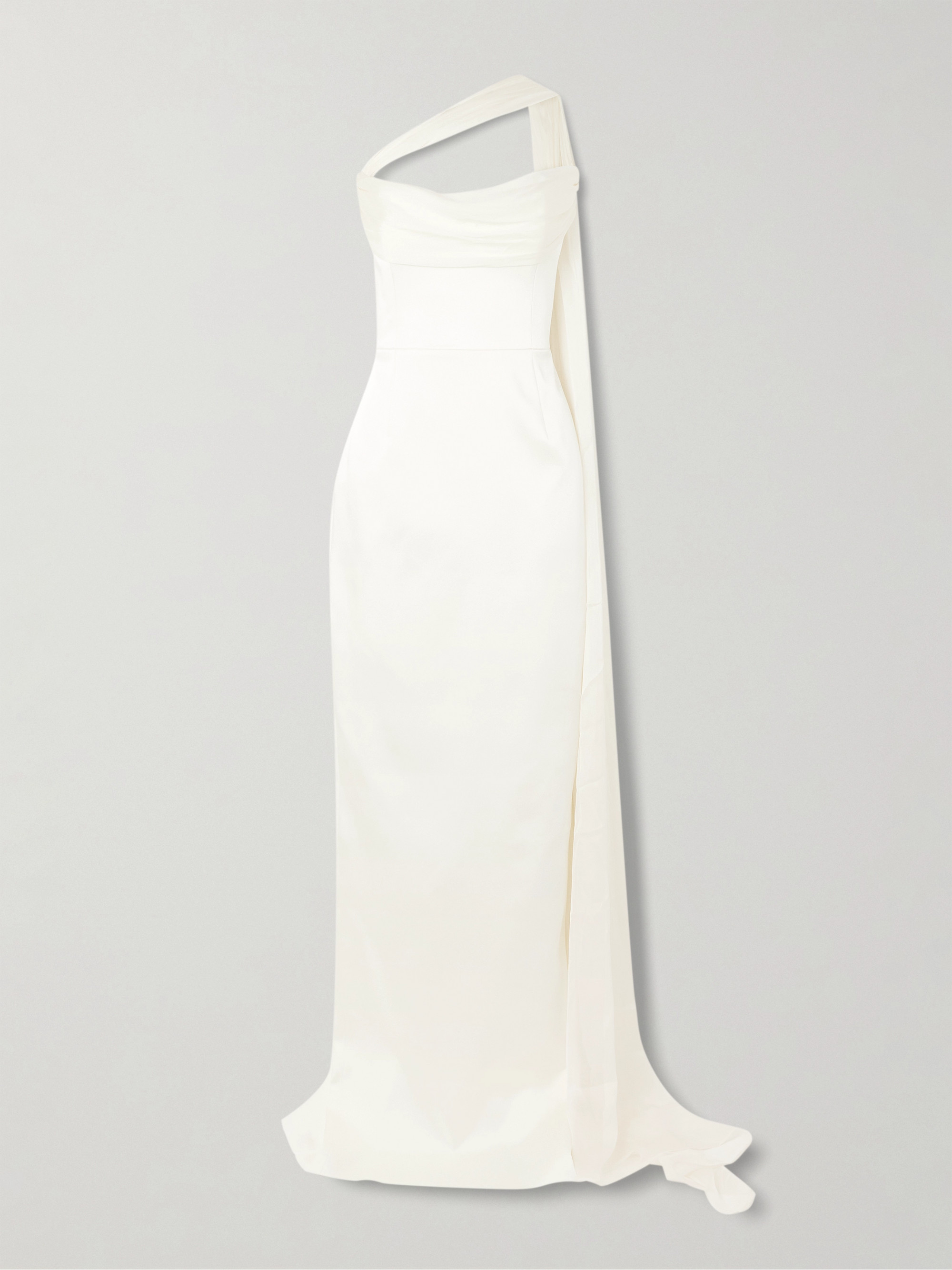 The New Arrivals Ilkyaz Ozel - Julietta draped chiffon-trimmed