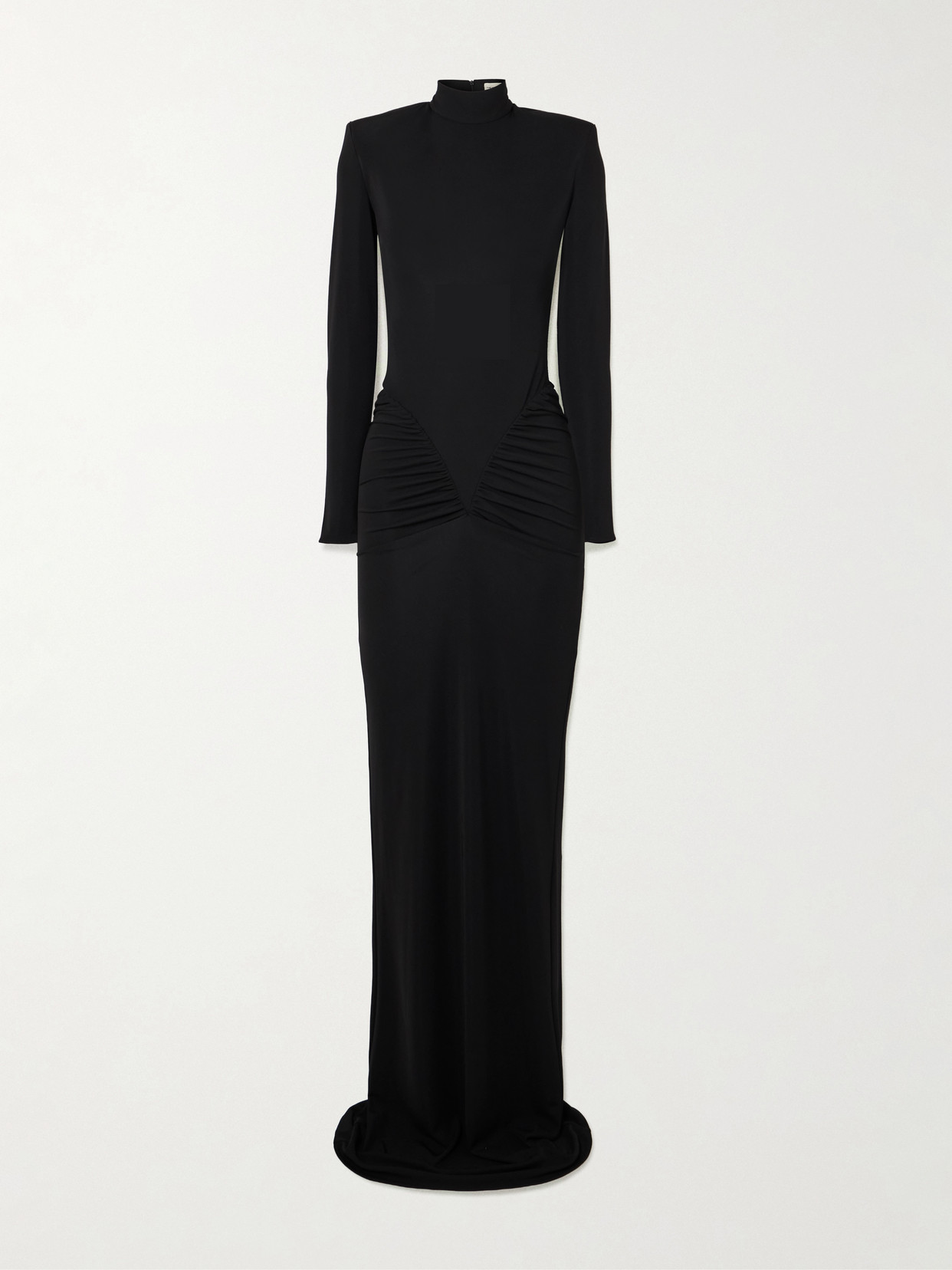 The New Arrivals Ilkyaz Ozel Darja Draped Stretch-jersey Gown In Black