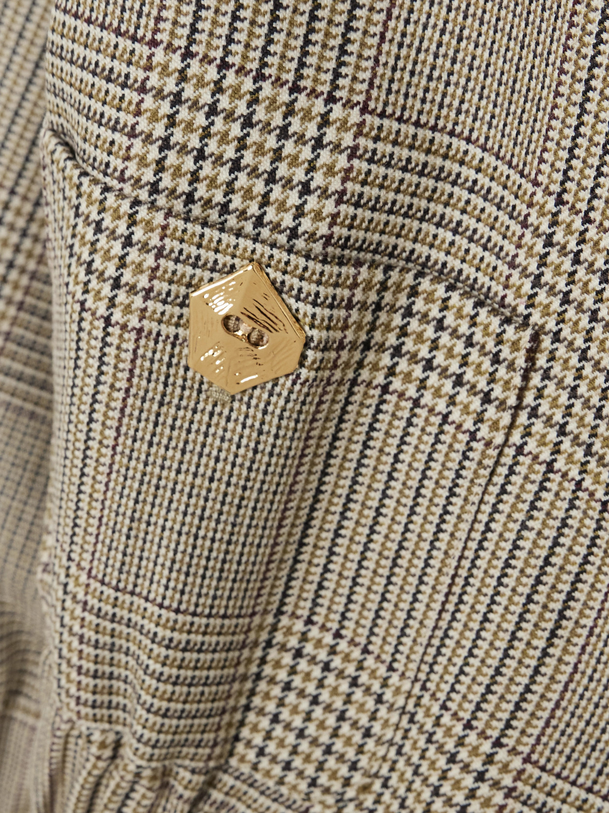 Violante Nessi Kelly Houndstooth Wool Bomber Jacket In Gray