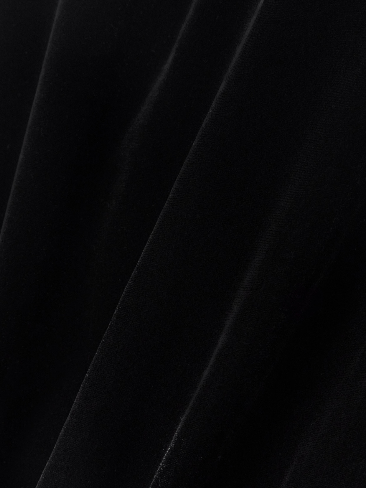 Violante Nessi Velvet Maxi Skirt In Black