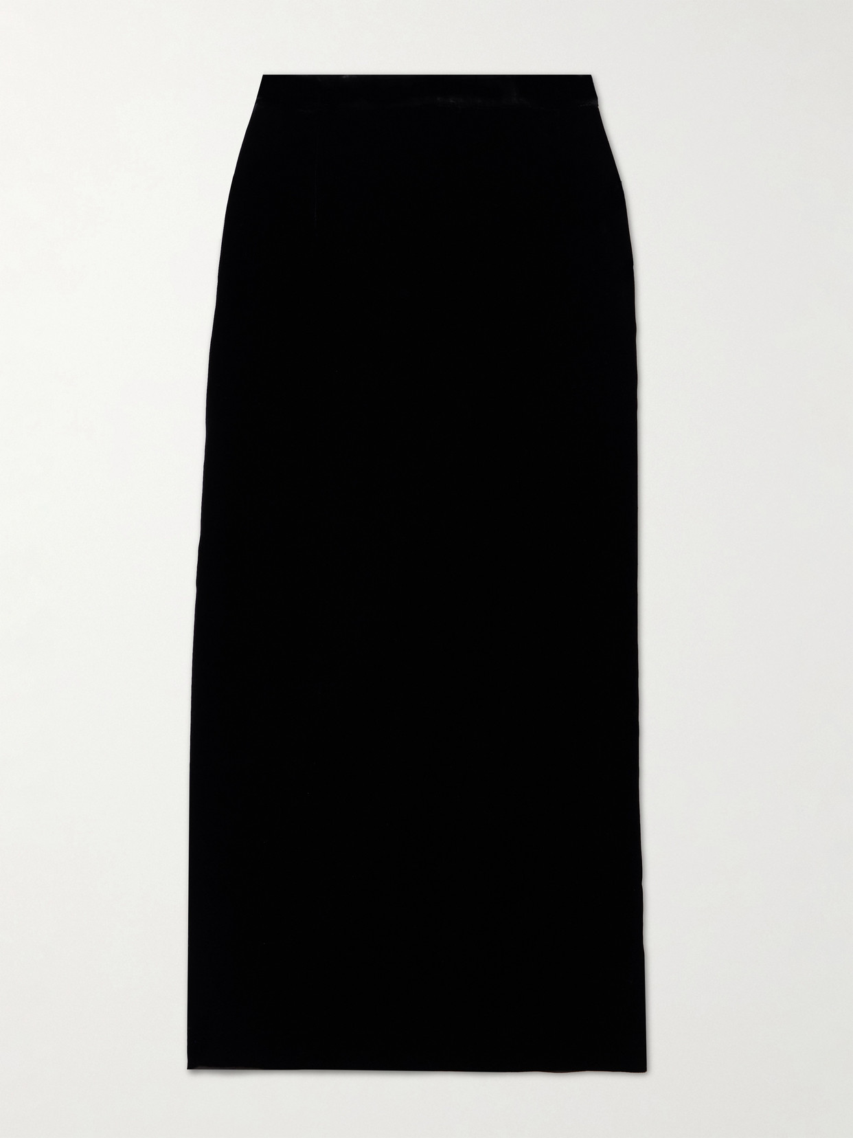 Violante Nessi Velvet Maxi Skirt In Black