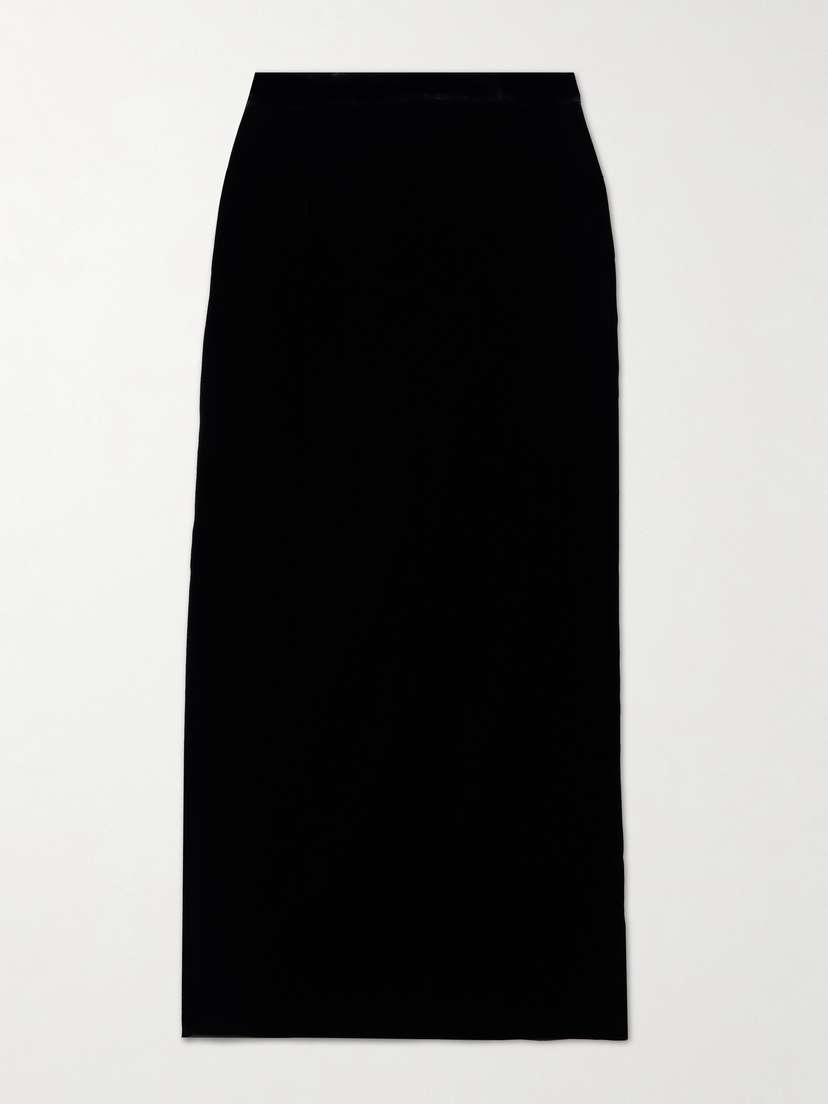 VIOLANTE NESSI Velvet Maxi Skirt