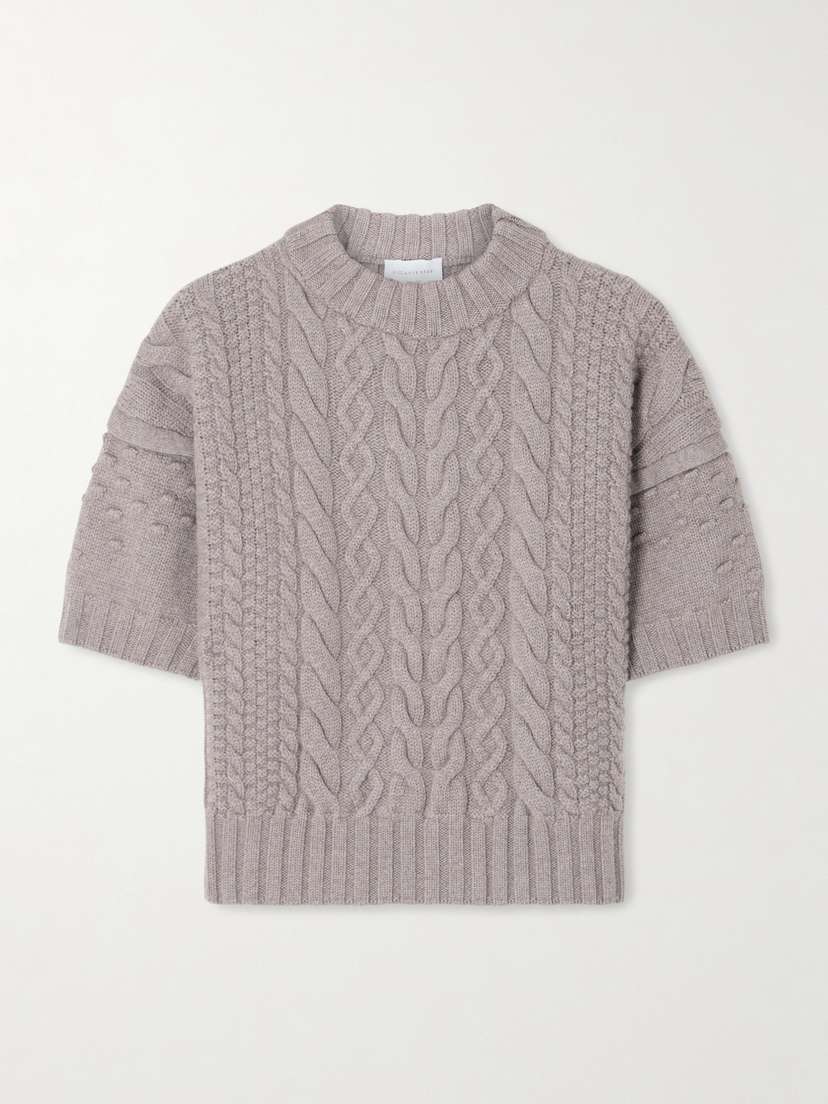 VIOLANTE NESSI Ruscha Cable-knit Wool Sweater