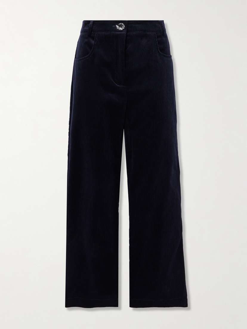 VIOLANTE NESSI Rufino Cotton-corduroy Straight-leg Pants