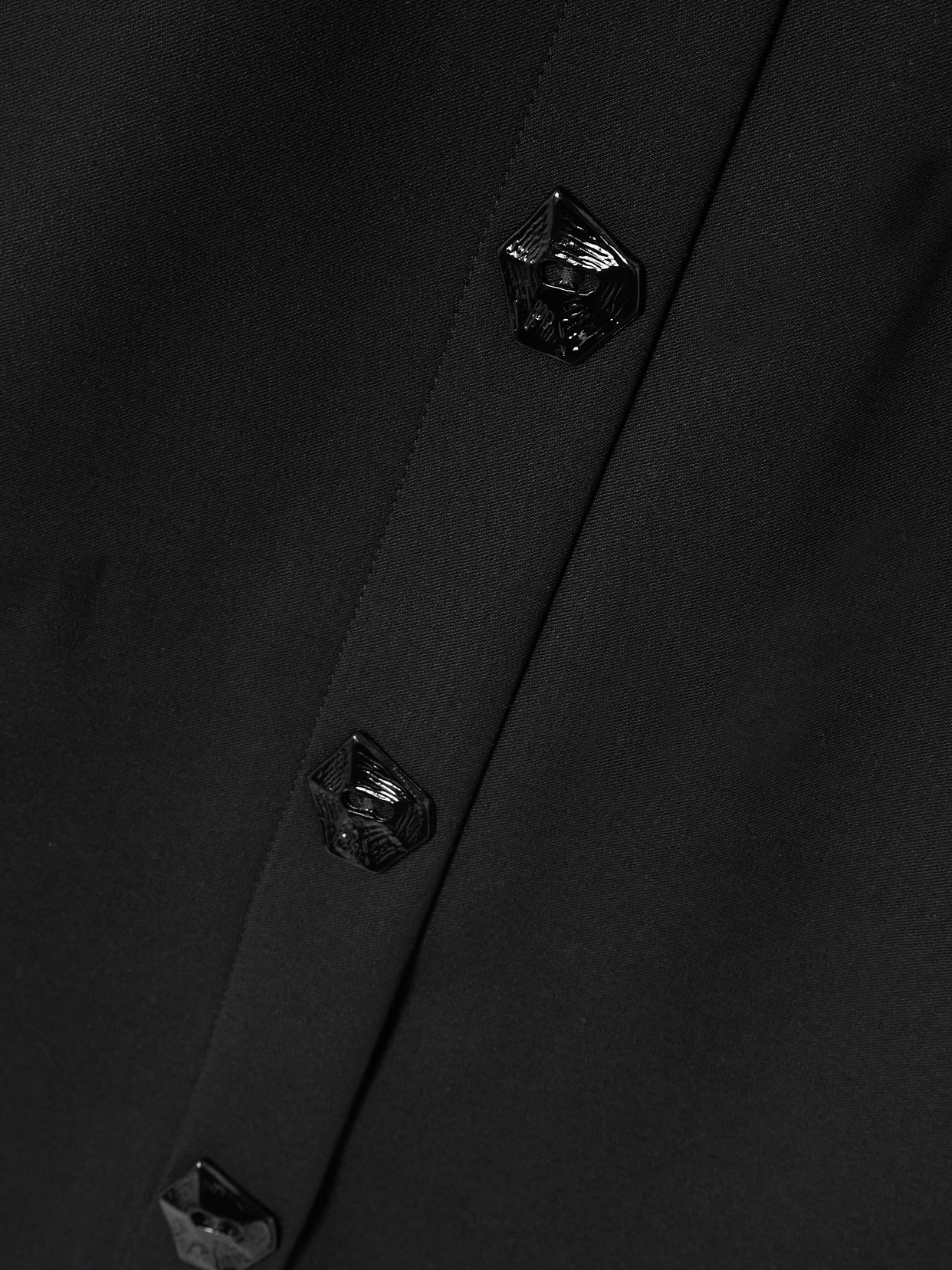 Violante Nessi Adassa Button-embellished Wool-blend Maxi Skirt In Black