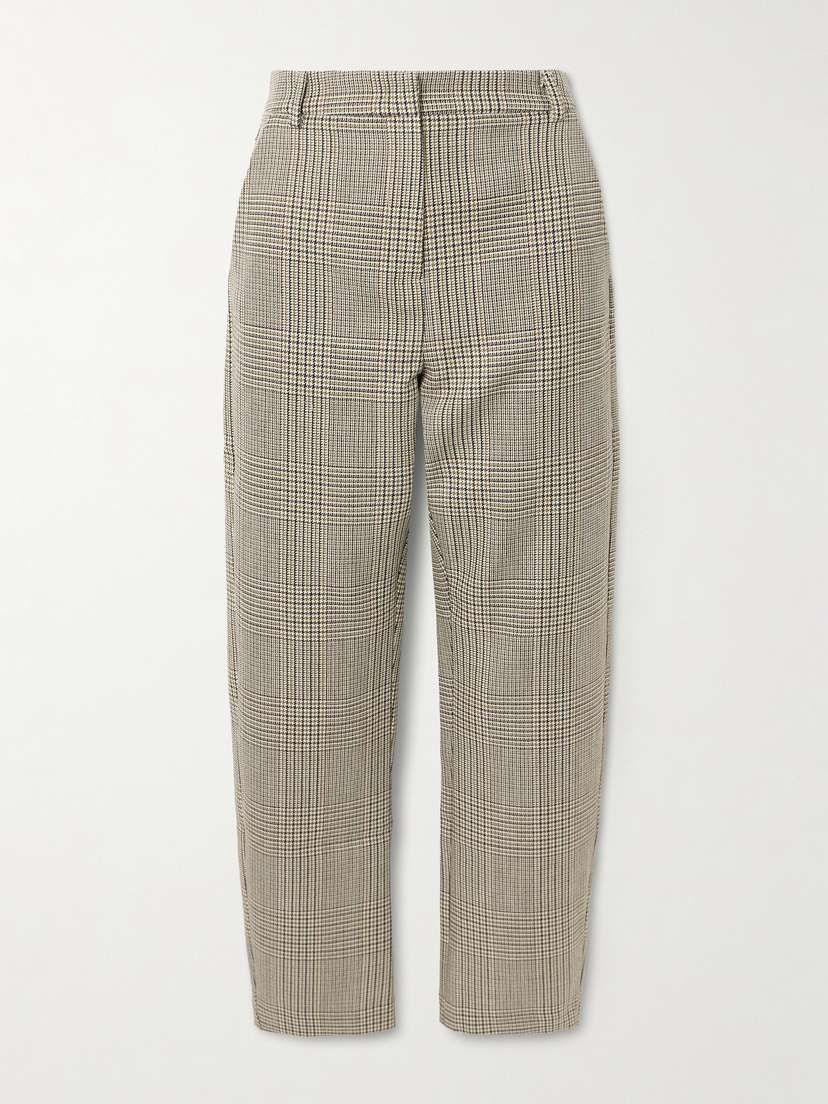 VIOLANTE NESSI New York Houndstooth Wool Tapered Pants