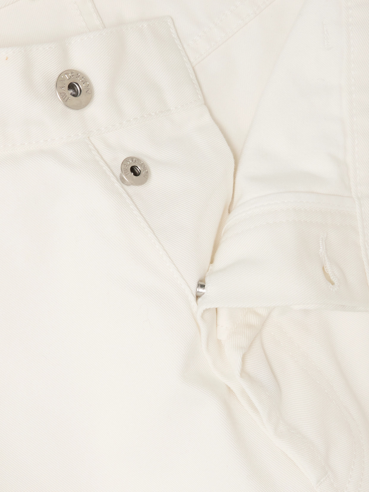 Twisted Paneled High-Rise Jeans
