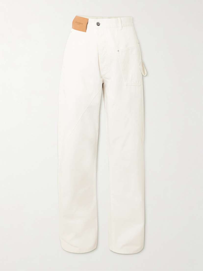 JW Anderson Twisted Paneled High-rise Jeans