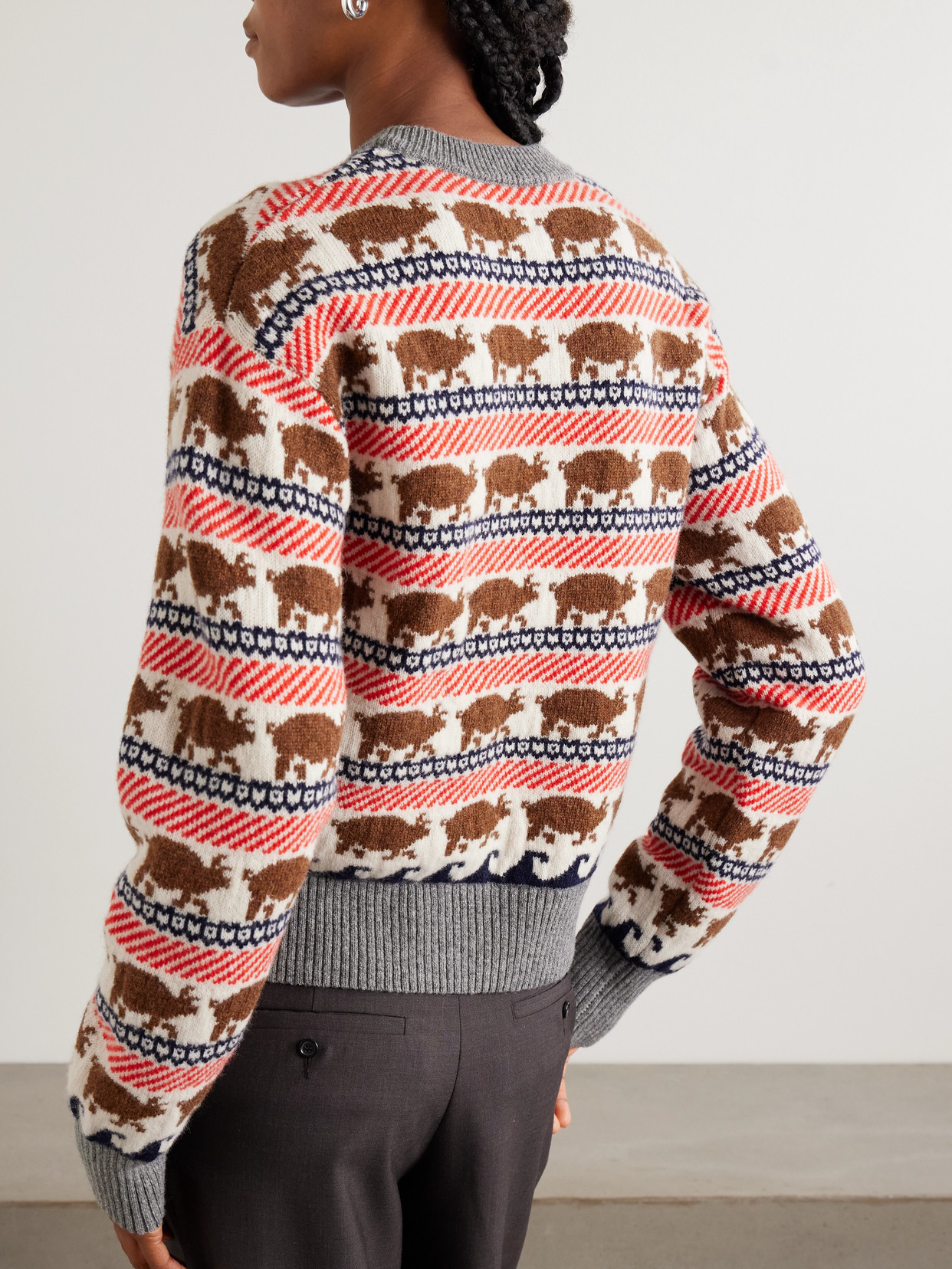 Jw Anderson Intarsia Wool Sweater In Multi