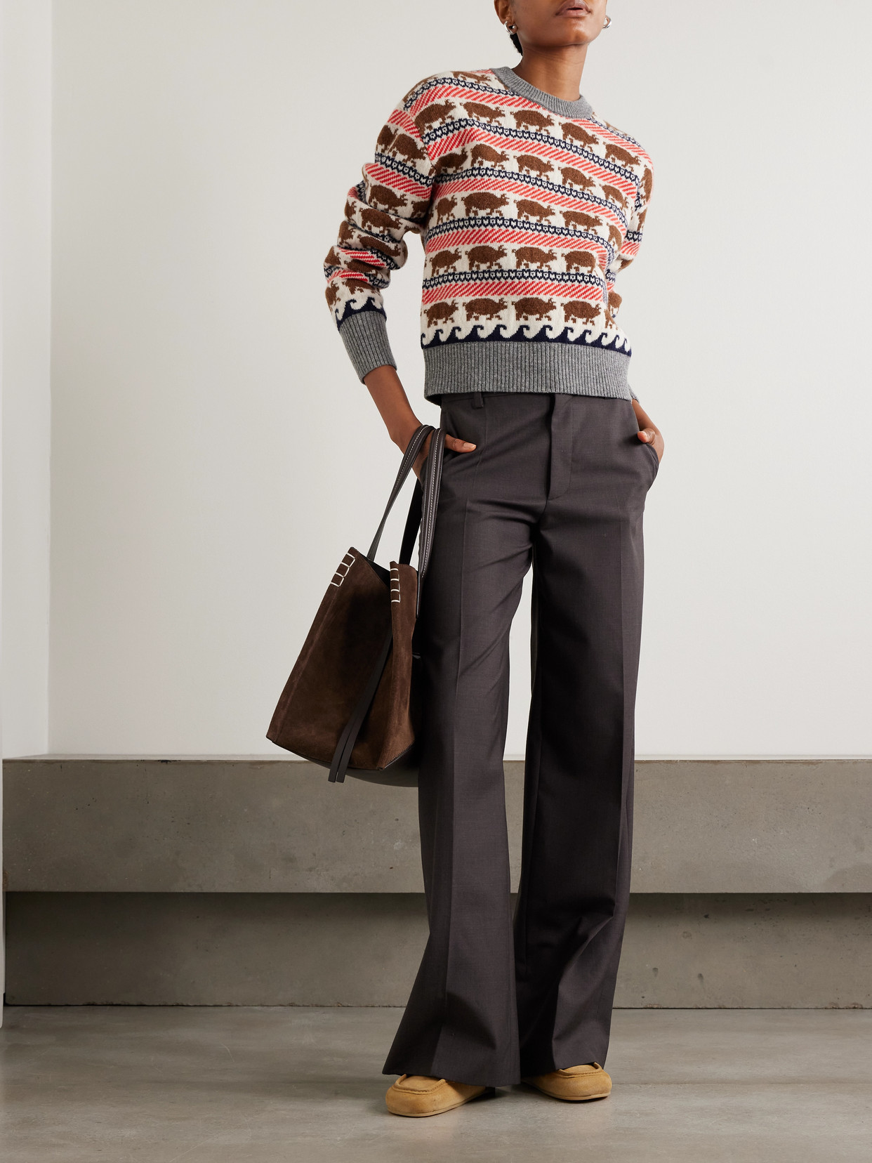Jw Anderson Intarsia Wool Sweater In Multi