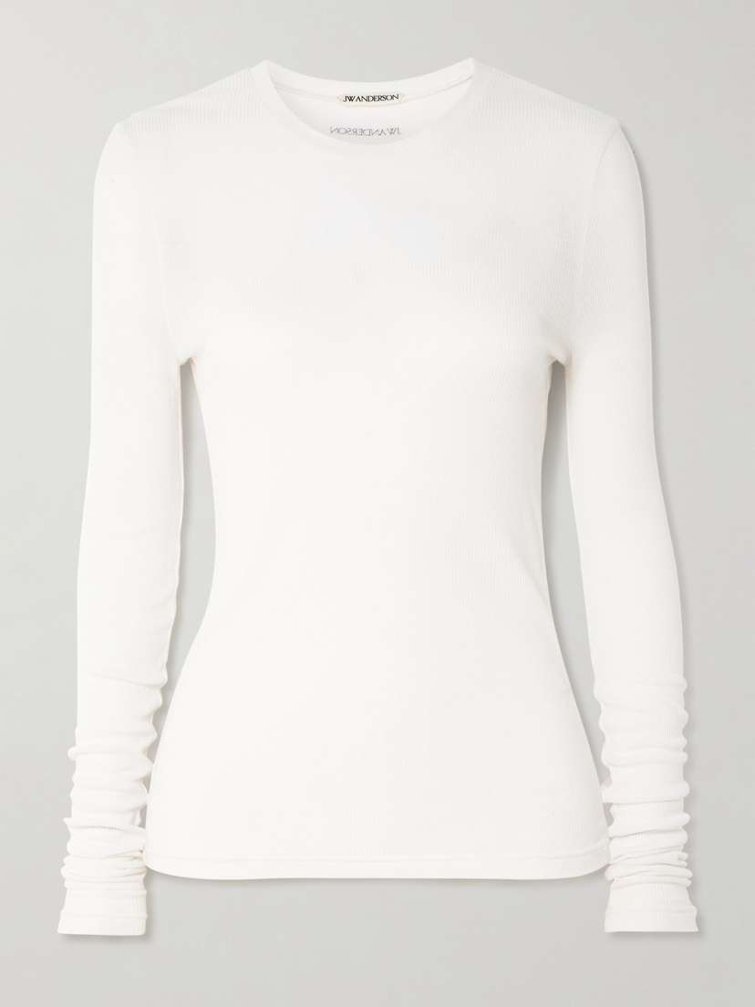 JW Anderson Ribbed Modal-jersey T-shirt