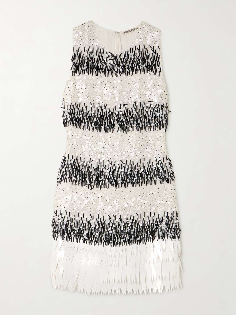JW Anderson Embellished Chiffon Mini Dress