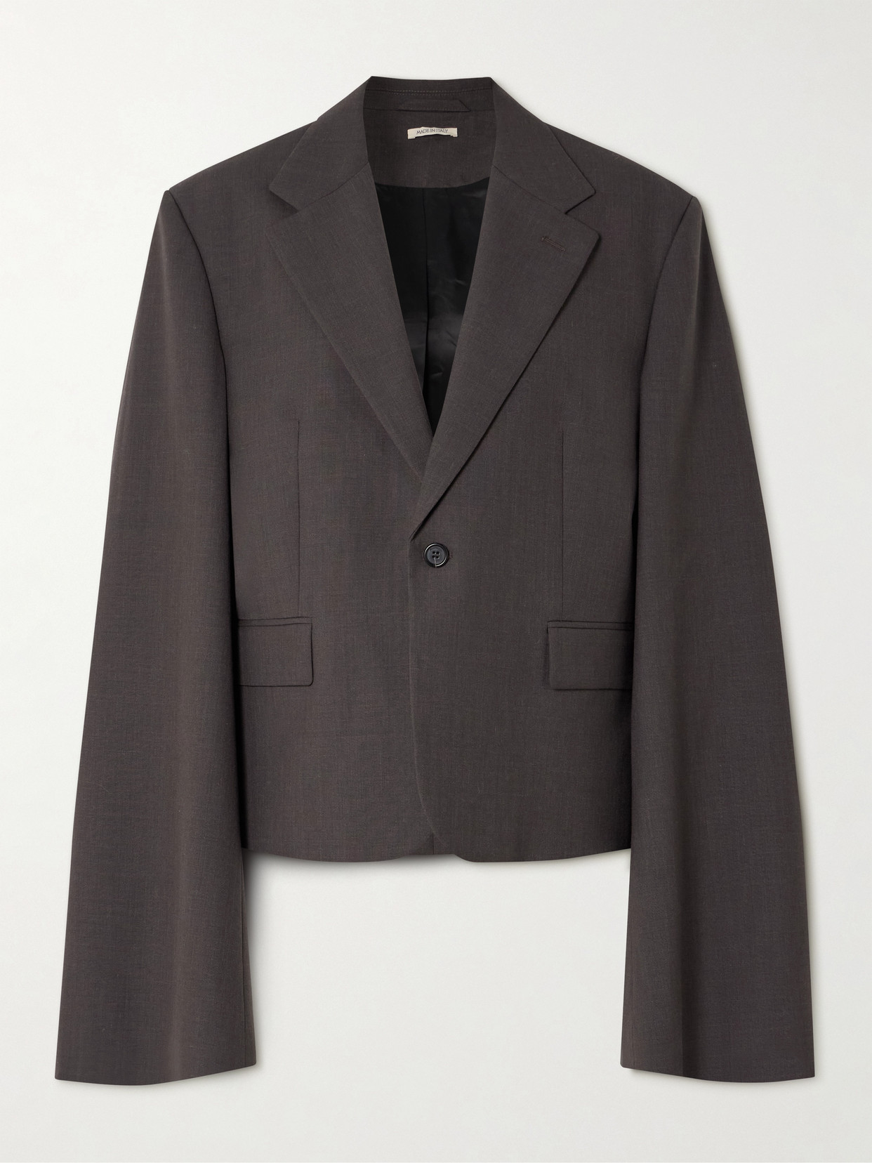 Jw Anderson Wool-twill Blazer In Brown
