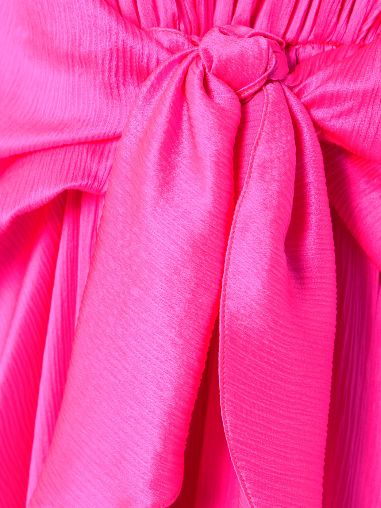 Jw Anderson Tie-detailed Crinkled-silk Maxi Dress In Pink