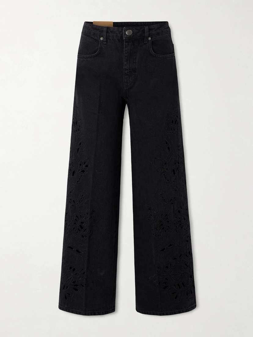 Farm Rio Richelieu High-rise Wide-leg Jeans