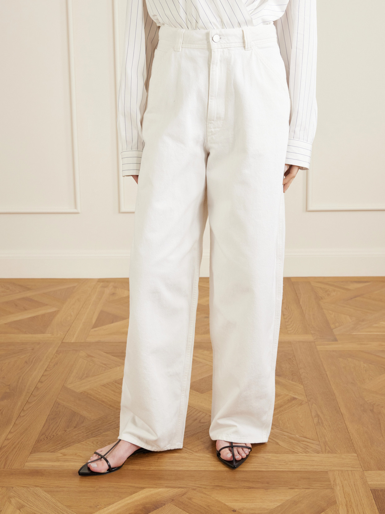 Mid-Rise Wide- Leg