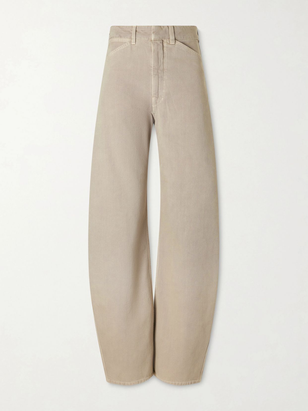 LEMAIRE High-rise cotton-twill wide-leg pants