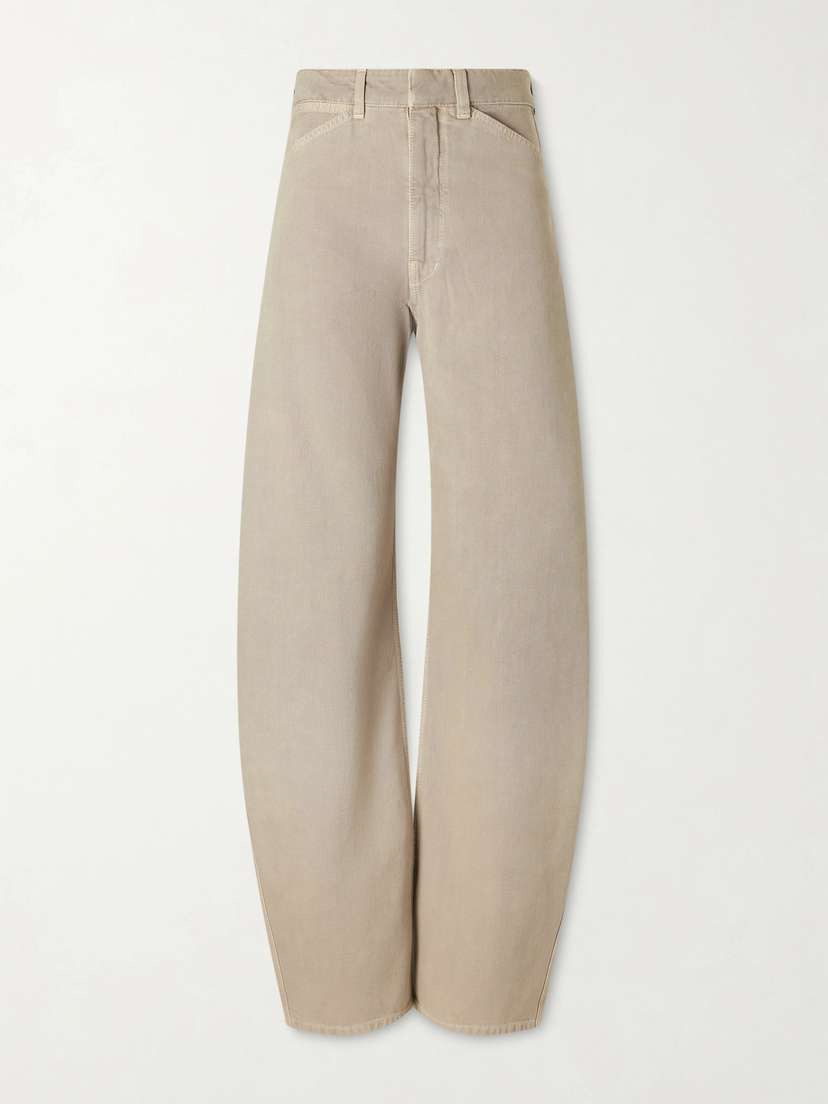 Lemaire High-rise Cotton-twill Wide-leg Pants