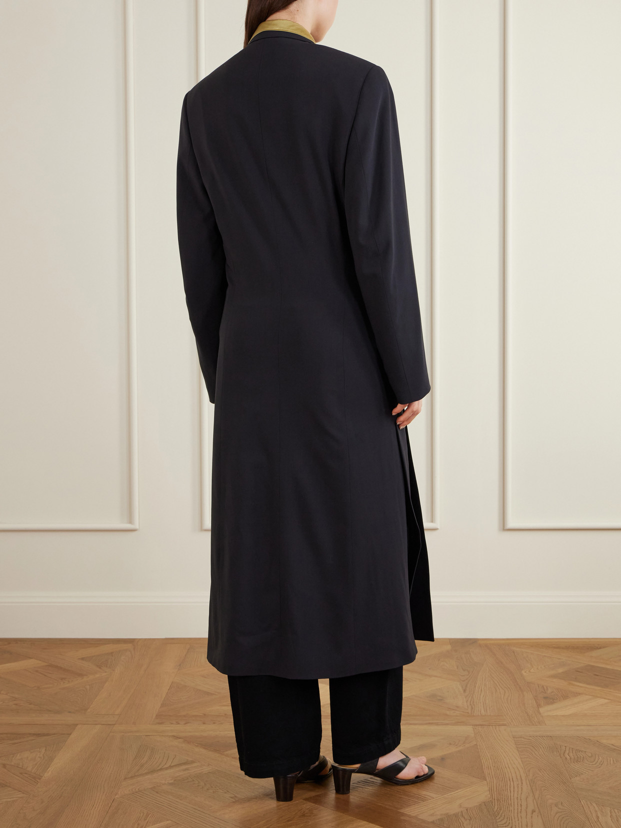 Wool-Crepe Coat