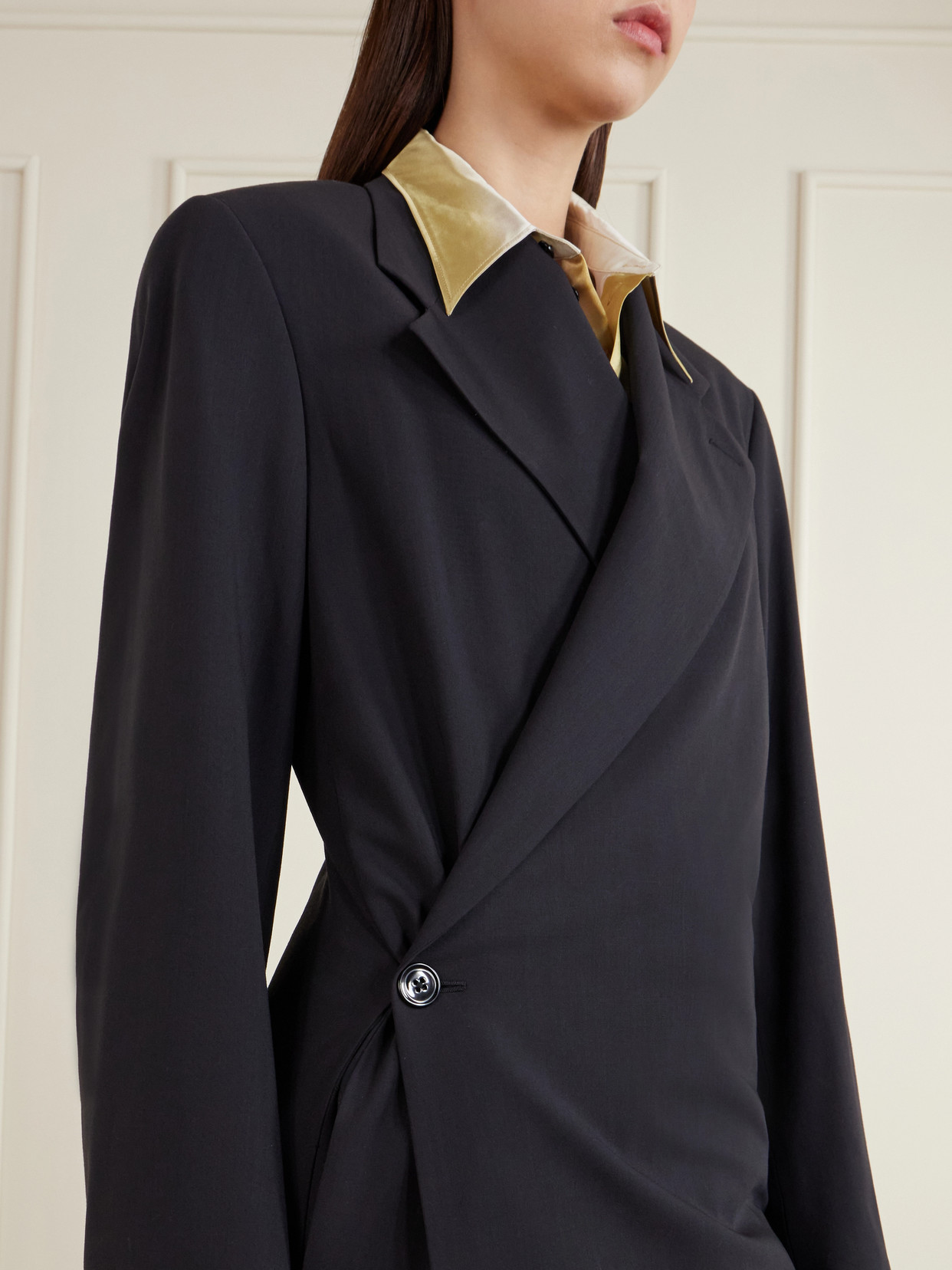 Wool-Crepe Coat
