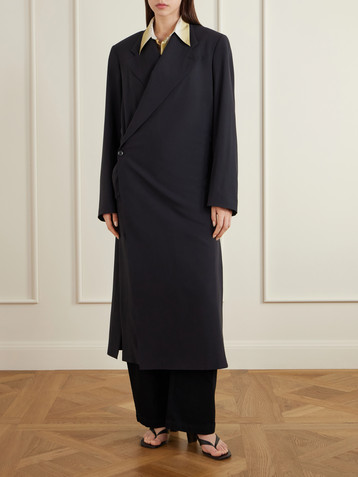 Lemaire Wool-crepe coat