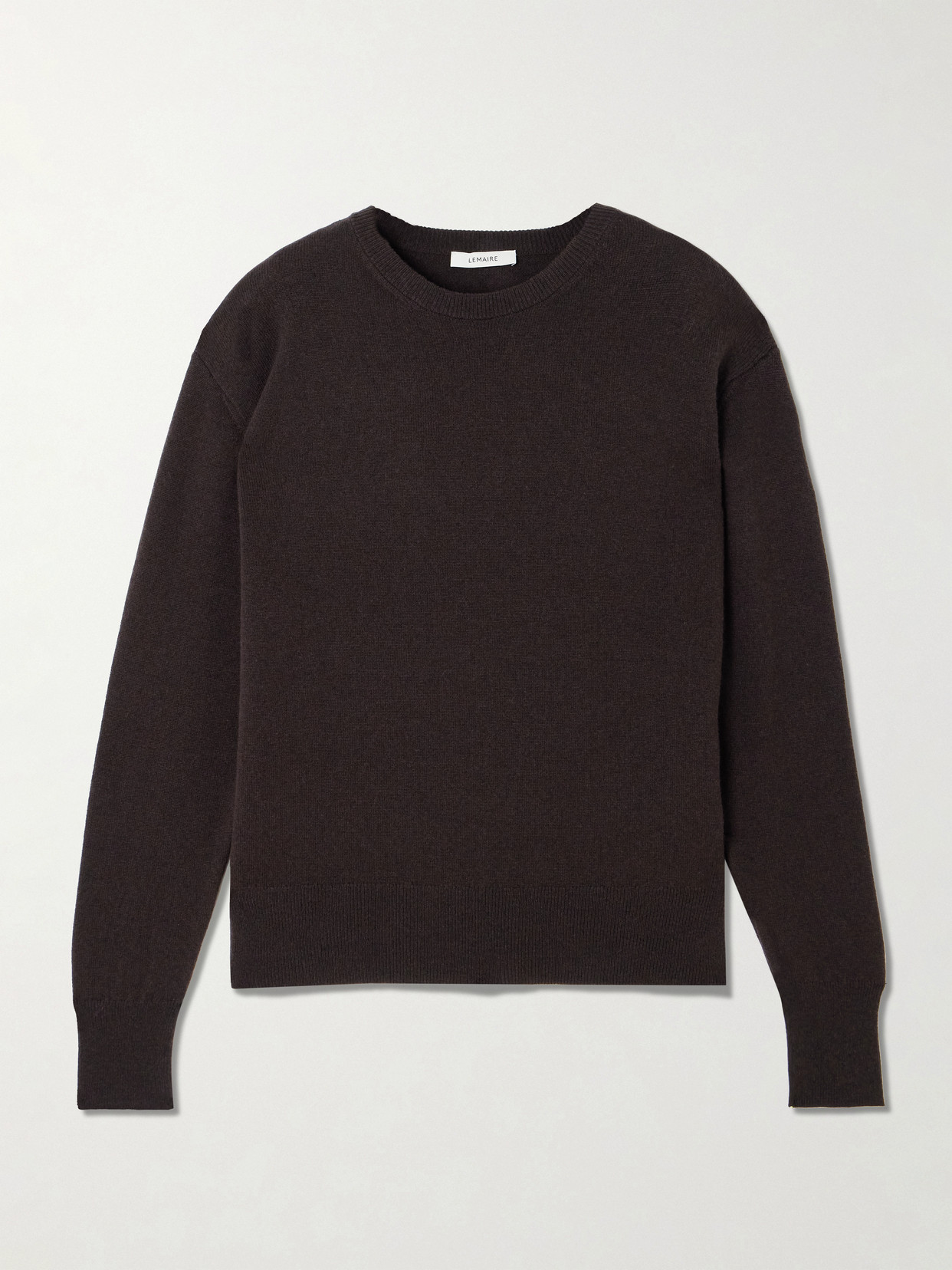 Lemaire Wool And Cashmere-blend Sweater In Black
