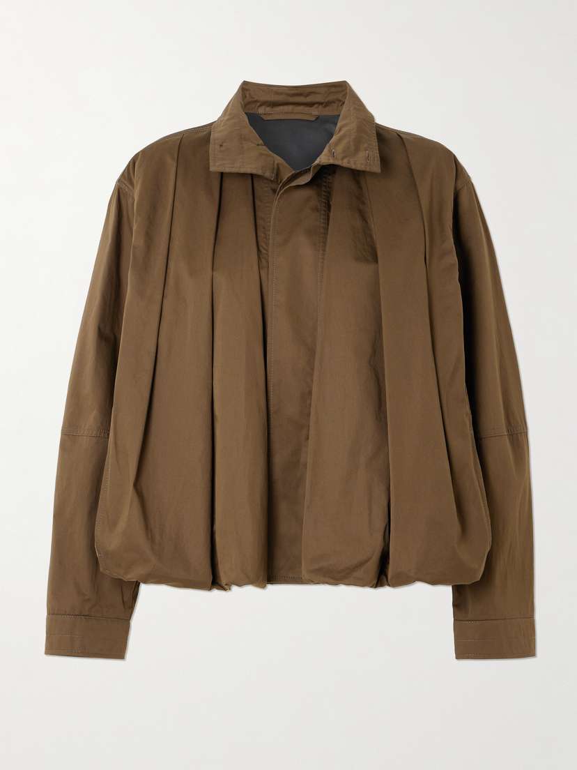Lemaire Pleated Cotton-twill Jacket