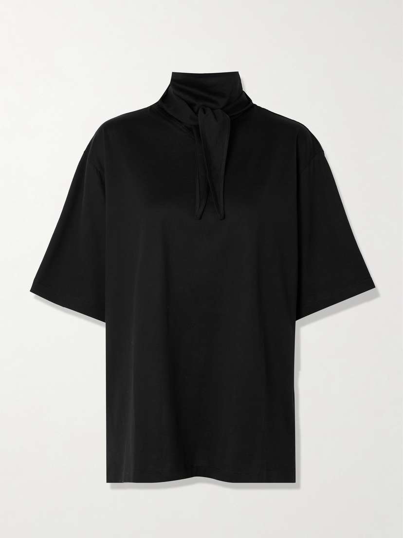 Lemaire Scarf-detailed Oversized Organic Cotton-jersey T-shirt