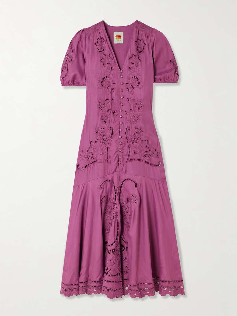 Farm Rio Richilieu Sateen Maxi Dress