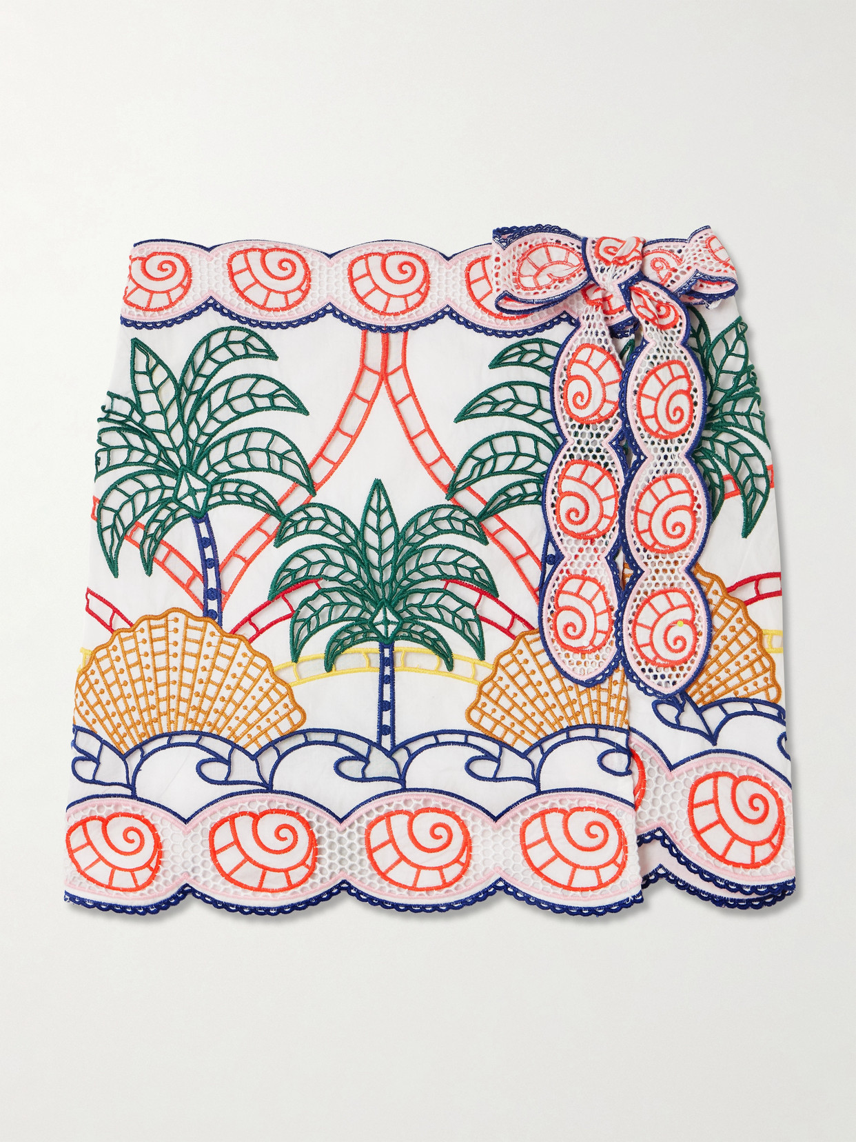 Scalloped Richelieu Cotton Mini